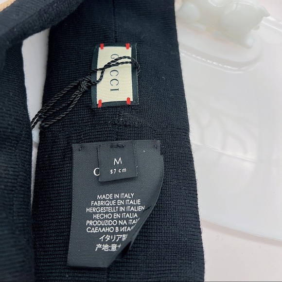 NWT Gucci Sequin GG Embellished Wool Headband Size M (57cm) - Picture 12 of 13